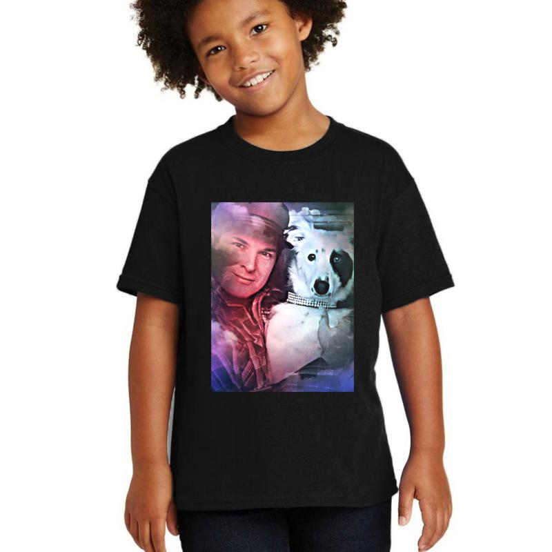 Zak Bagans And Gracie Youth T-Shirt Boy Black