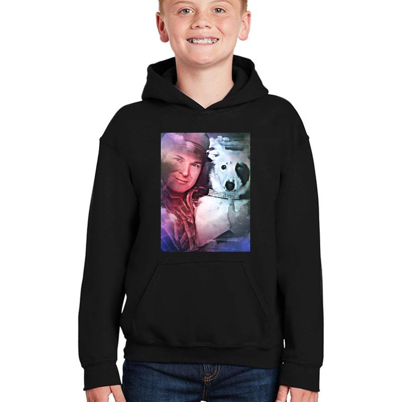 Zak Bagans And Gracie Youth Hooded Sweatshirt Boy Black