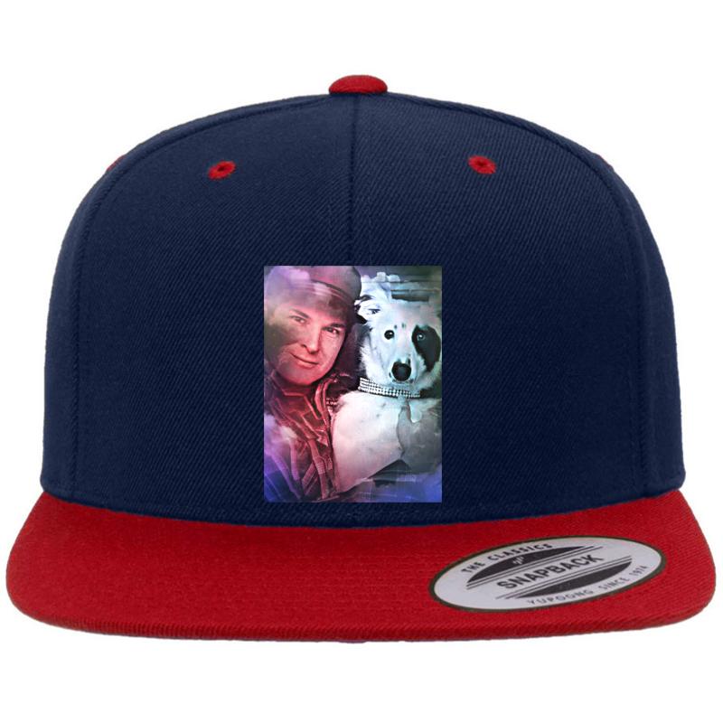 Zak Bagans And Gracie Premium Flat Bill Snapback Cap  Navy