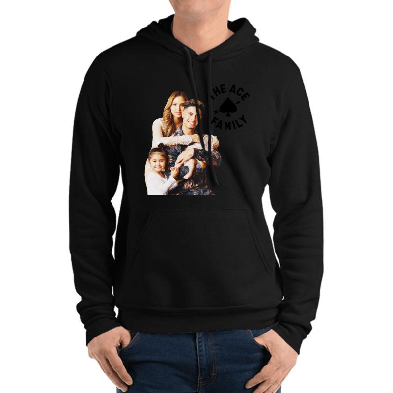 Ace Family Unisex Hooded Sweatshirt Men Black