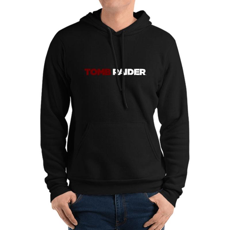 Tomb Raider Logo 2013  Unisex Hooded Sweatshirt Men Black