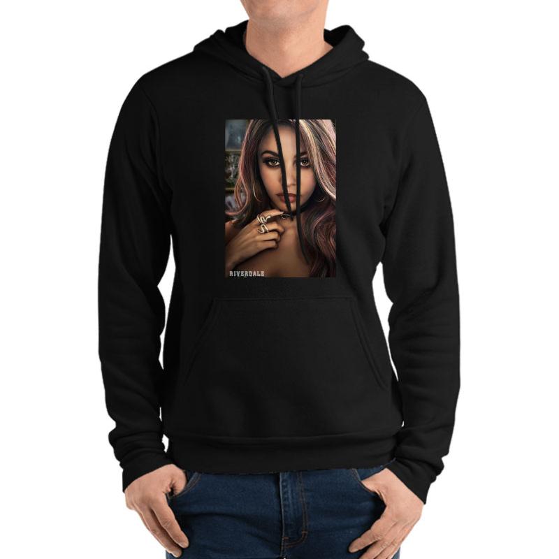 Toni Topaz Unisex Hooded Sweatshirt Men Black