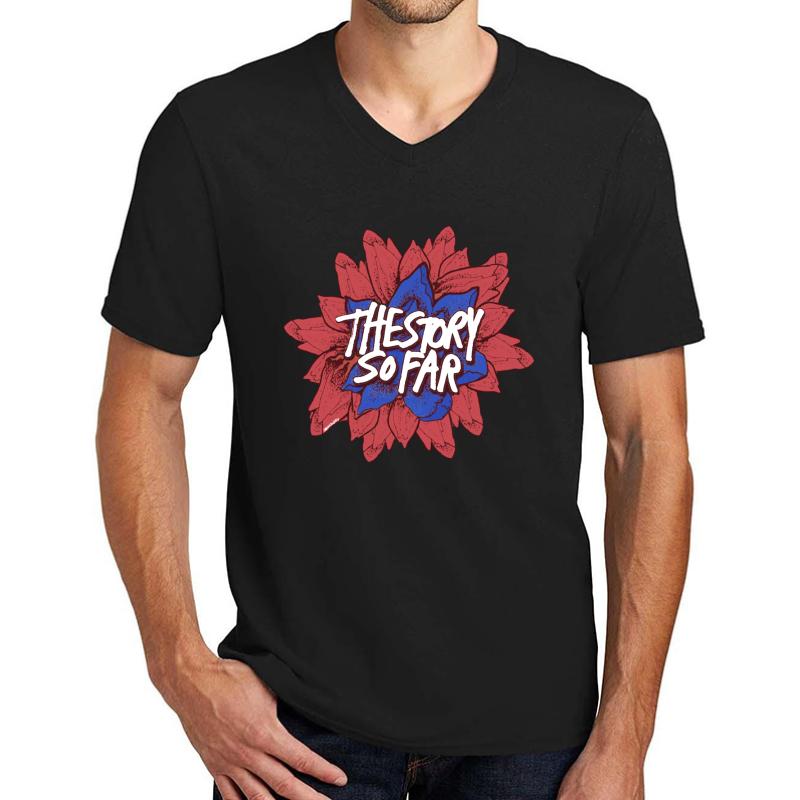 The Story So Far Flower Unisex V-Neck T-Shirt Men Black