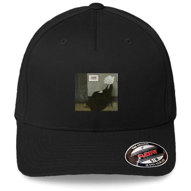 Whistler's Mother - Mr. Bean Flexfit Baseball Cap  Black