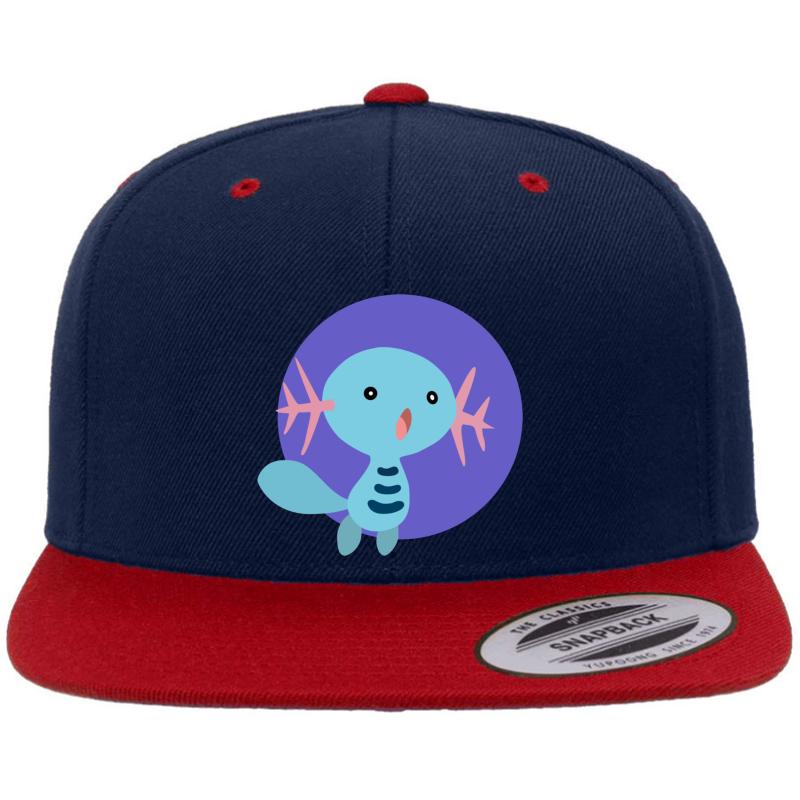 Wooper - 2Nd Gen Premium Flat Bill Snapback Cap  Navy