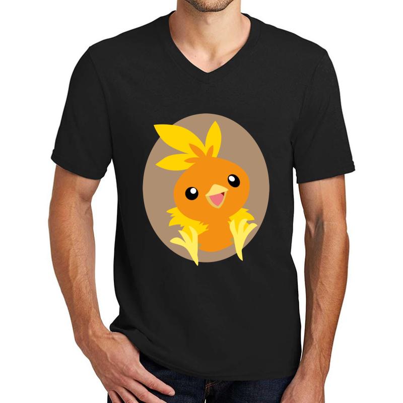 Torchic - 3Rd Gen Unisex V-Neck T-Shirt Men Black