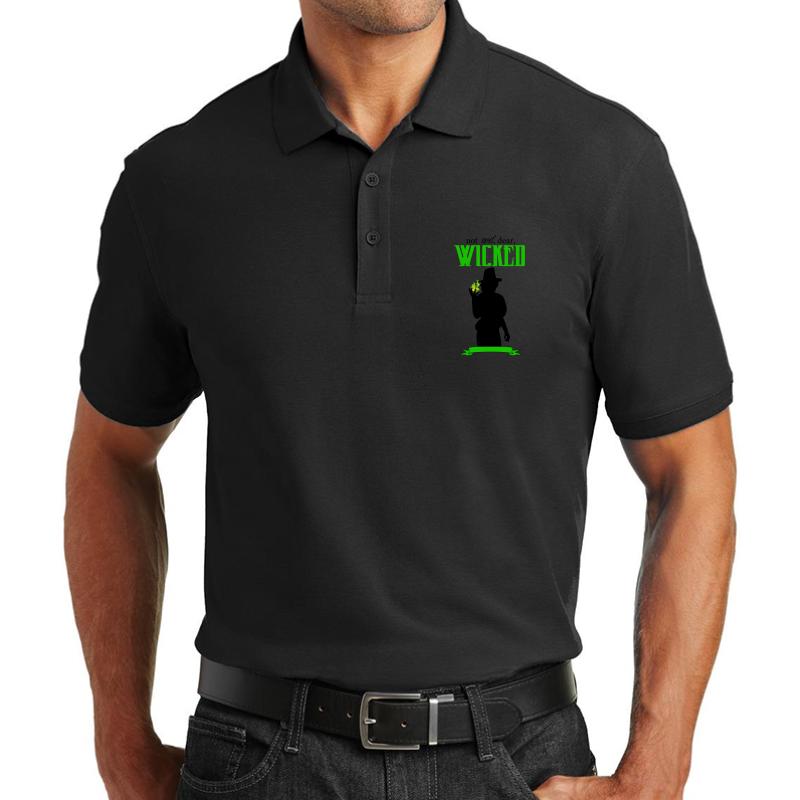 Zelena - Wicked Unisex Polo Jersey Sport Shirt Men Black