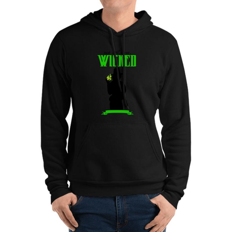 Zelena - Wicked Unisex Hooded Sweatshirt Men Black