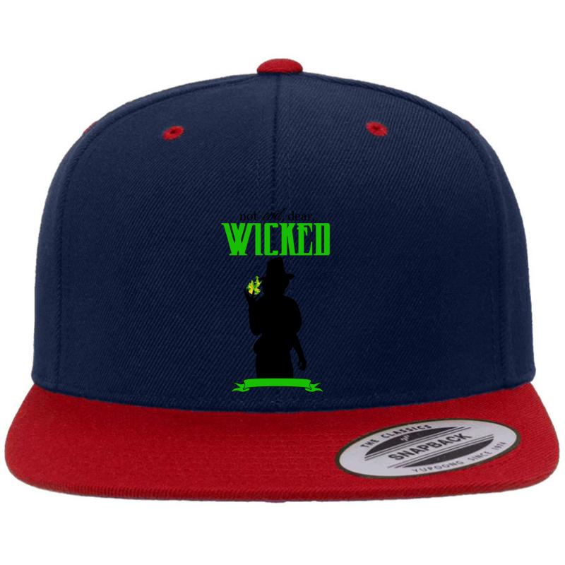 Zelena - Wicked Premium Flat Bill Snapback Cap  Navy