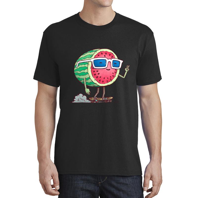 Watermelon Skater Unisex T-Shirt Men Black