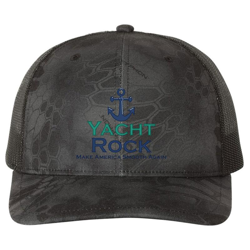 Yacht Rock Richardson Premium Trucker Snapback Cap  Kryptek Typhon Black