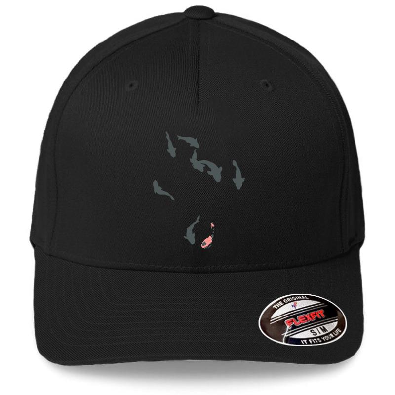 A Silent Voice - Koi Fish Flexfit Baseball Cap  Black