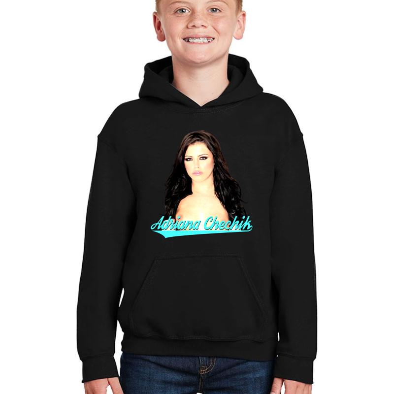 Adriana Chechik Youth Hooded Sweatshirt Boy Black