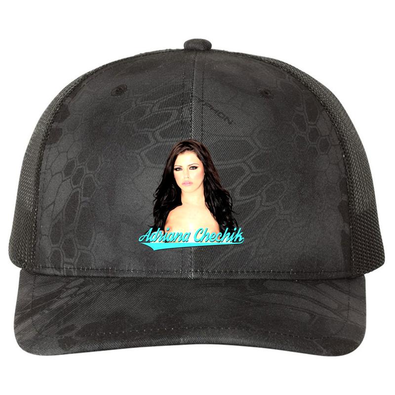 Adriana Chechik Richardson Premium Trucker Snapback Cap  Kryptek Typhon Black