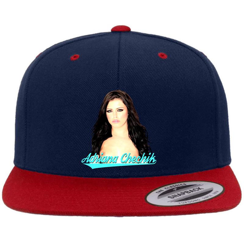 Adriana Chechik Premium Flat Bill Snapback Cap  Navy