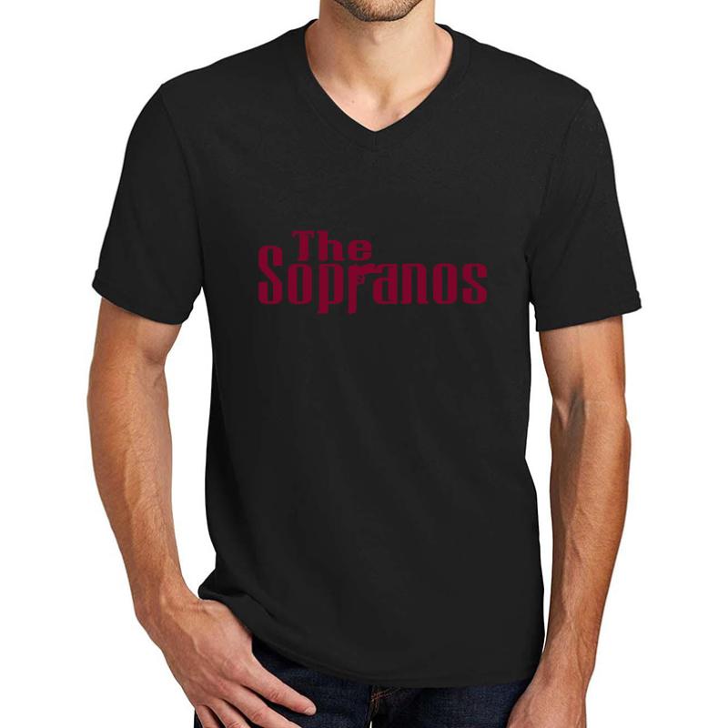 The Sopranos Unisex V-Neck T-Shirt Men Black