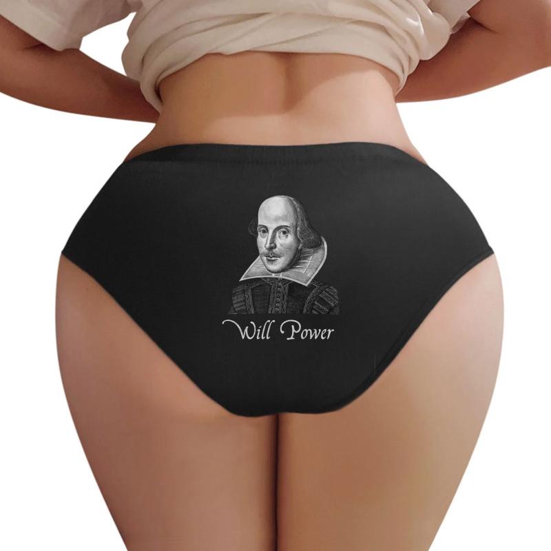 William Shakespeare Will Power Women Underwear Panties Women Black