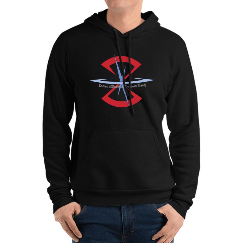 Zaft - Logo Unisex Hooded Sweatshirt Men Black