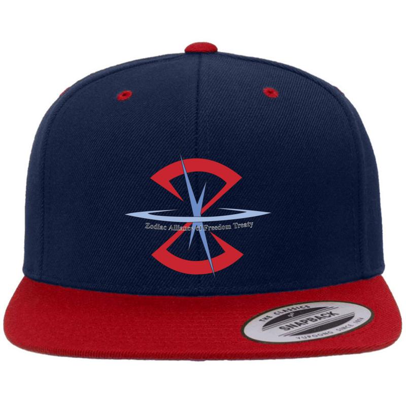 Zaft - Logo Premium Flat Bill Snapback Cap  Navy