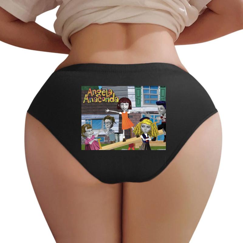 Angela Anaconda Women Underwear Panties Women Black