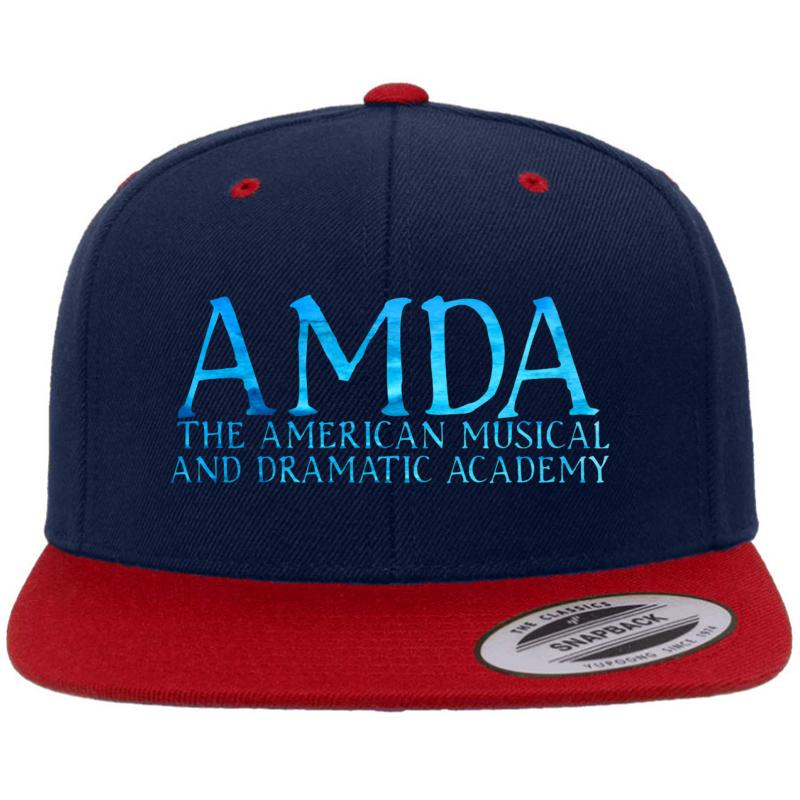 Amda 2 Premium Flat Bill Snapback Cap  Navy