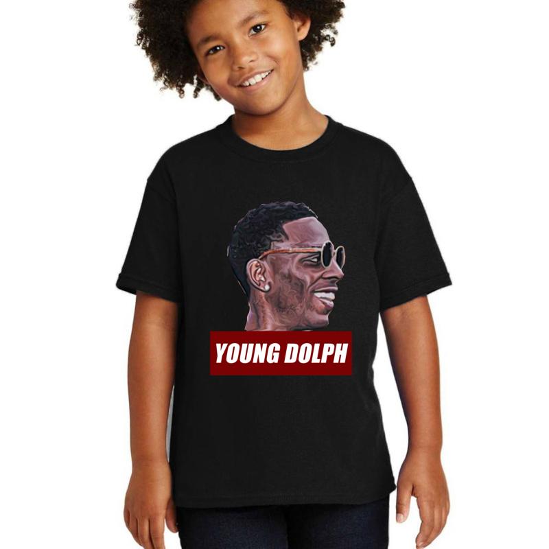 Young Dolph Youth T-Shirt Boy Black