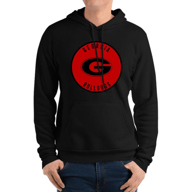 University Of Georgia - Bulldogs Unisex Hooded Sweatshirt Men Black