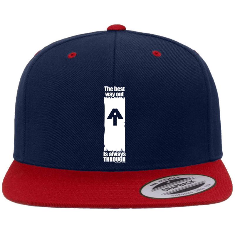 Appalachian Trail Blaze - Thru Premium Flat Bill Snapback Cap  Navy