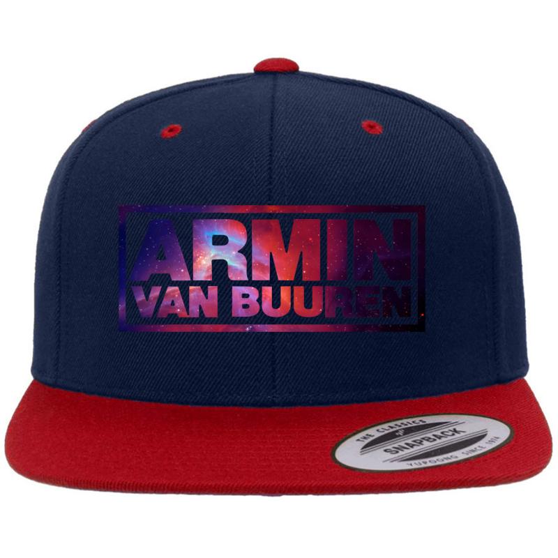 Armin Van Buuren Premium Flat Bill Snapback Cap  Navy