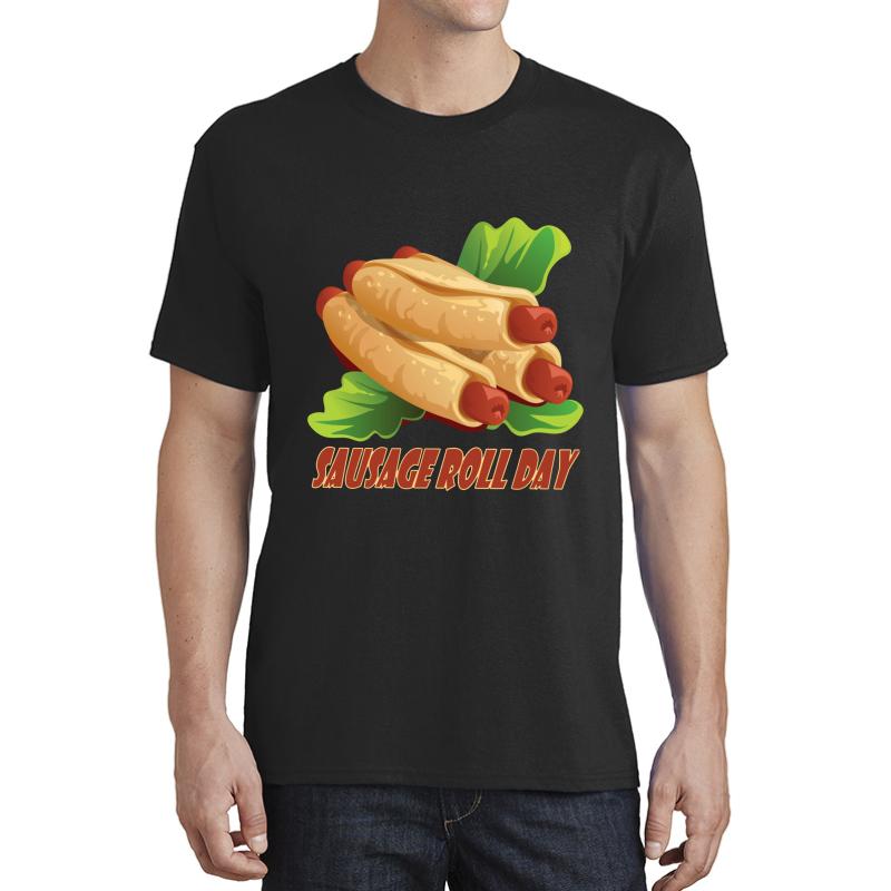 5Th June - Sausage Roll Day Unisex T-Shirt Men Black