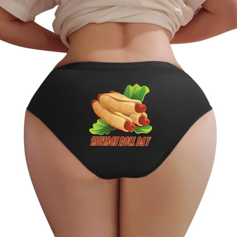 5Th June - Sausage Roll Day Women Underwear Panties Women Black