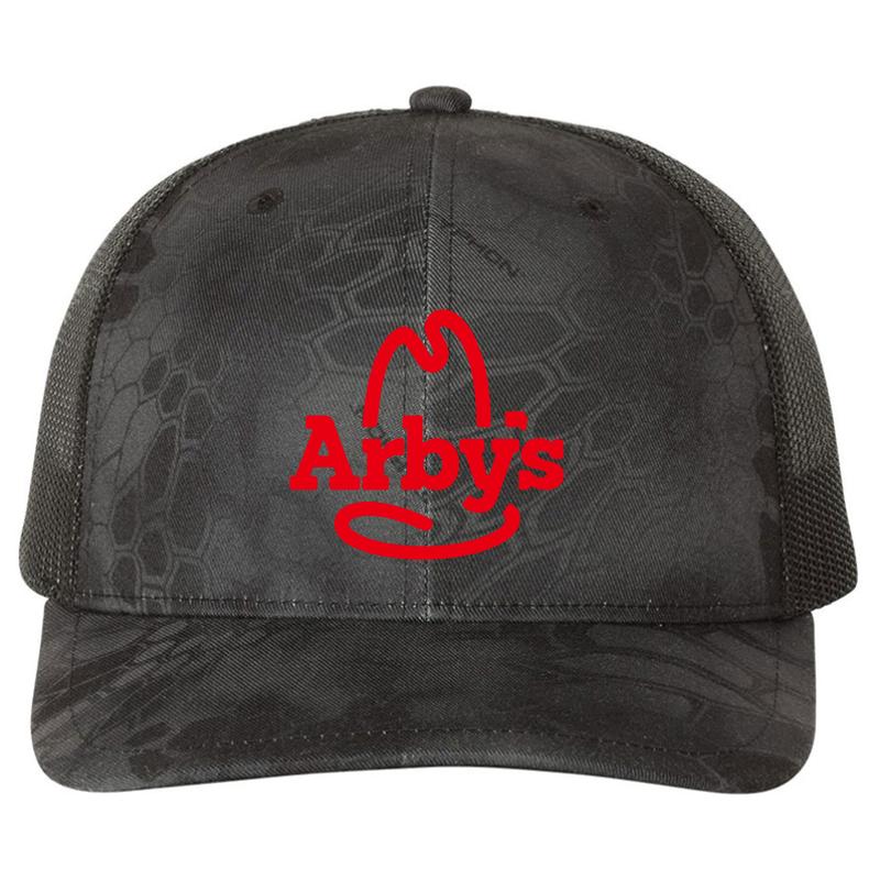 Arby's  Richardson Premium Trucker Snapback Cap  Kryptek Typhon Black