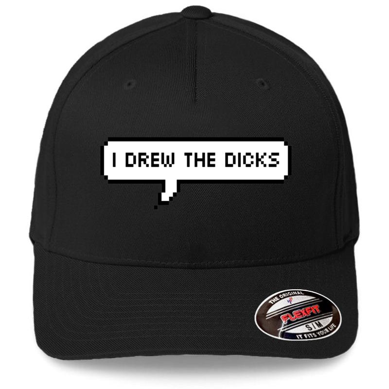 American Vandal - I Drew The Dicks Flexfit Baseball Cap  Black