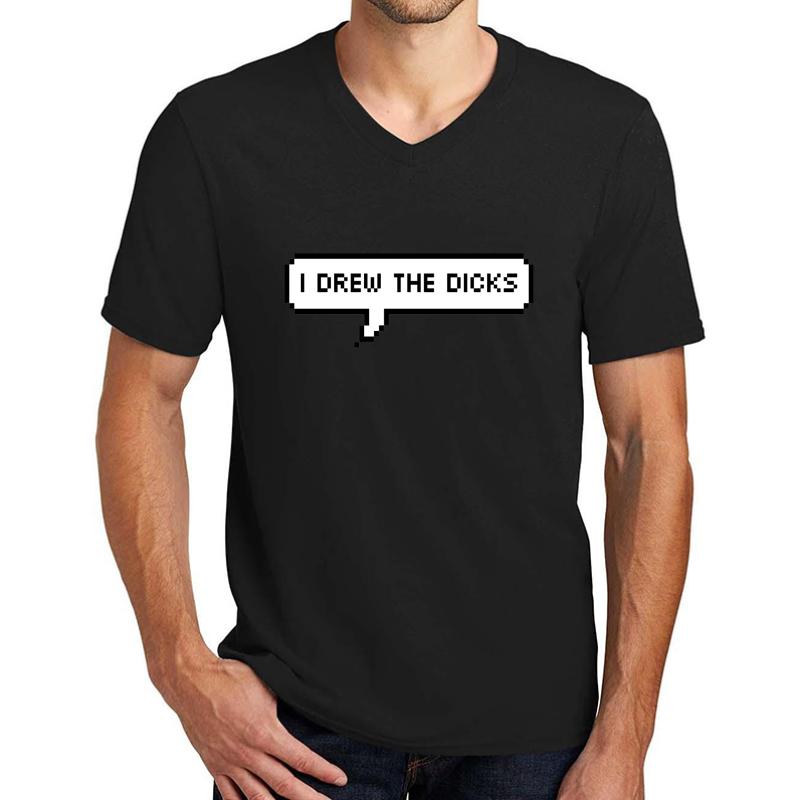 American Vandal - I Drew The Dicks Unisex V-Neck T-Shirt Men Black