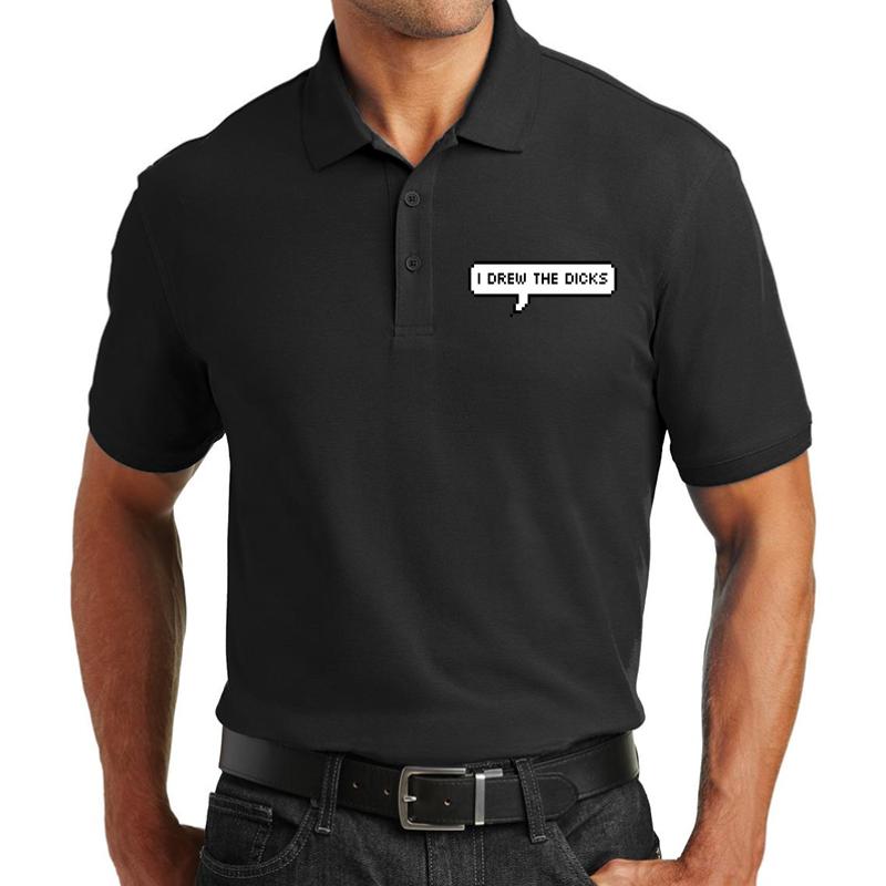 American Vandal - I Drew The Dicks Unisex Polo Jersey Sport Shirt Men Black