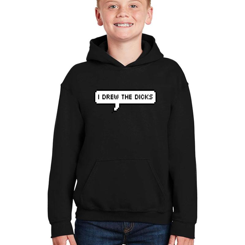 American Vandal - I Drew The Dicks Youth Hooded Sweatshirt Boy Black