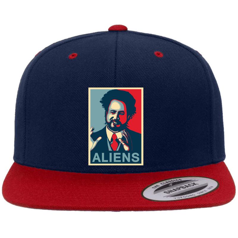 Ancient Aliens Giorgio A. Tsoukalos Premium Flat Bill Snapback Cap  Navy