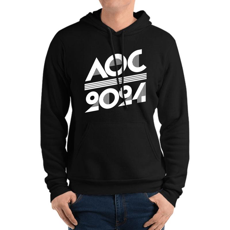 Aoc 2024 Dark Merch Unisex Hooded Sweatshirt Men Black