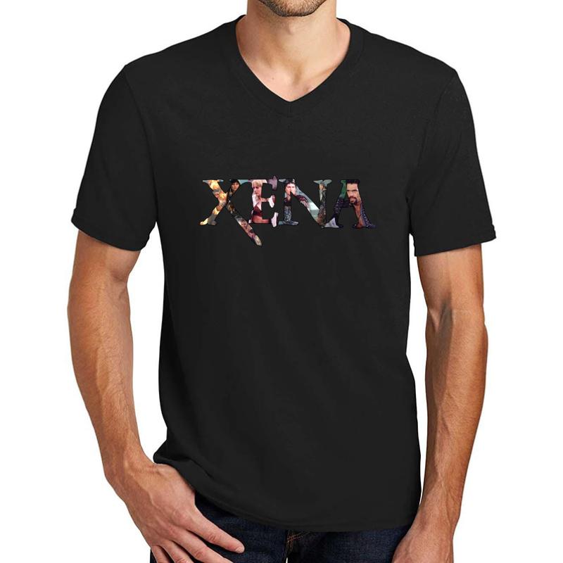 Xena - The Crew Black  Unisex V-Neck T-Shirt Men Black