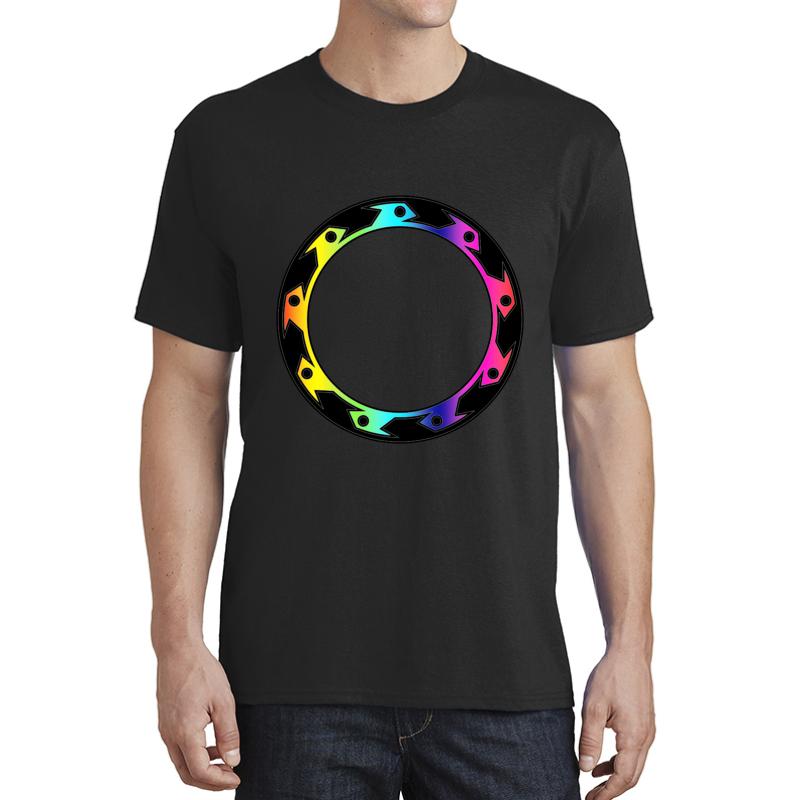 Xena Rainbow Chakram Unisex T-Shirt Men Black