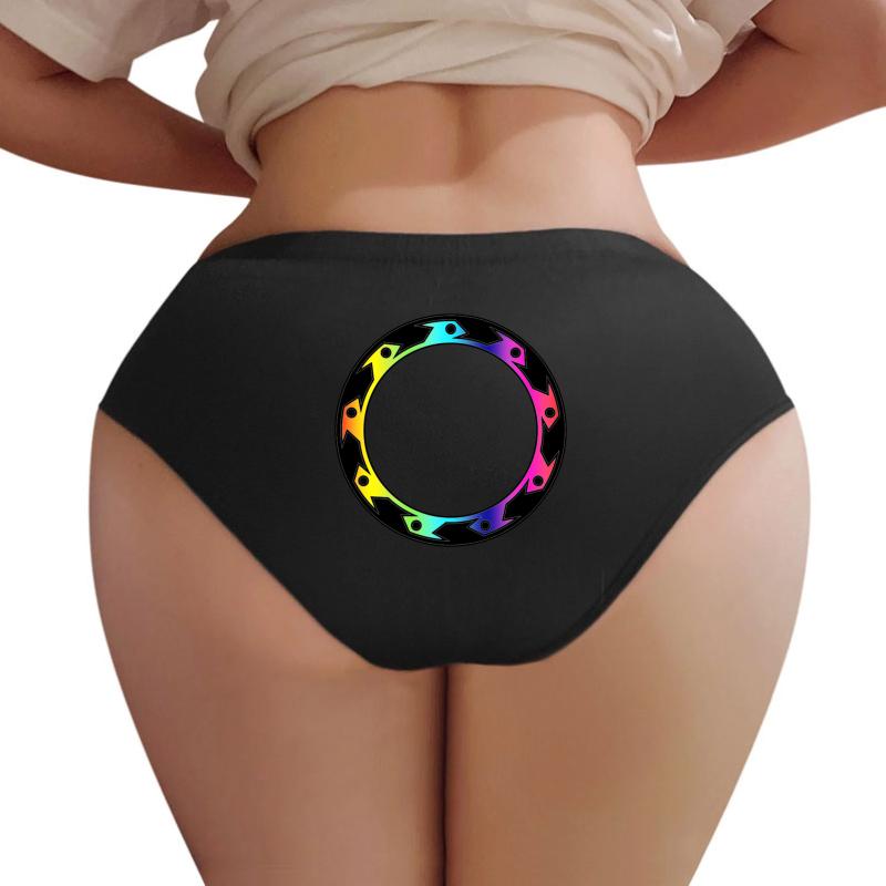 Xena Rainbow Chakram Women Underwear Panties Women Black