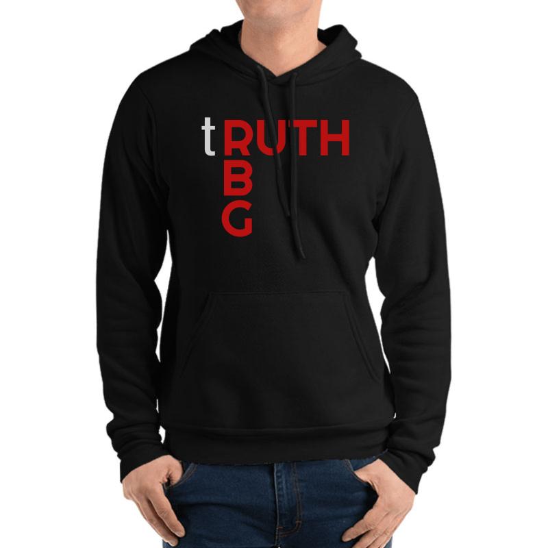 Truth Ruth Bader Ginsburg Rbg Unisex Hooded Sweatshirt Men Black