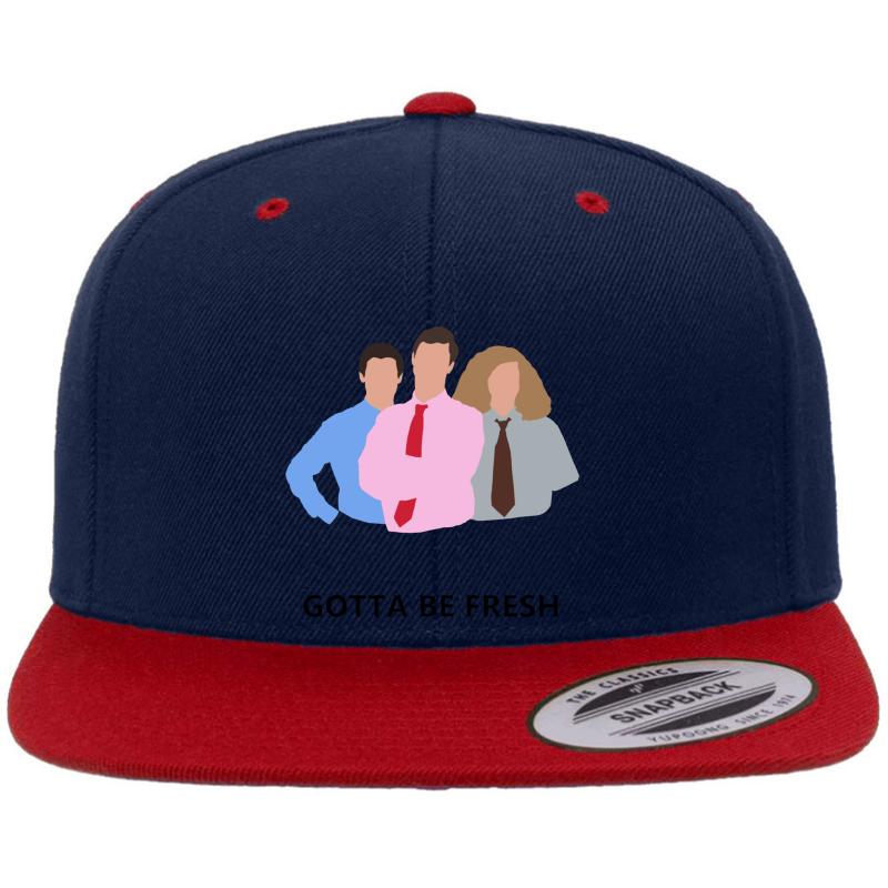 Workaholics - Gotta Be Fresh Premium Flat Bill Snapback Cap  Navy