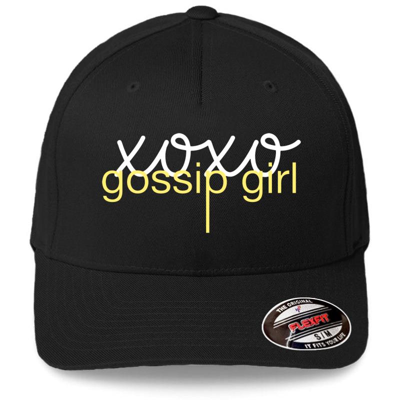 Xoxo Gossip Girl Flexfit Baseball Cap  Black