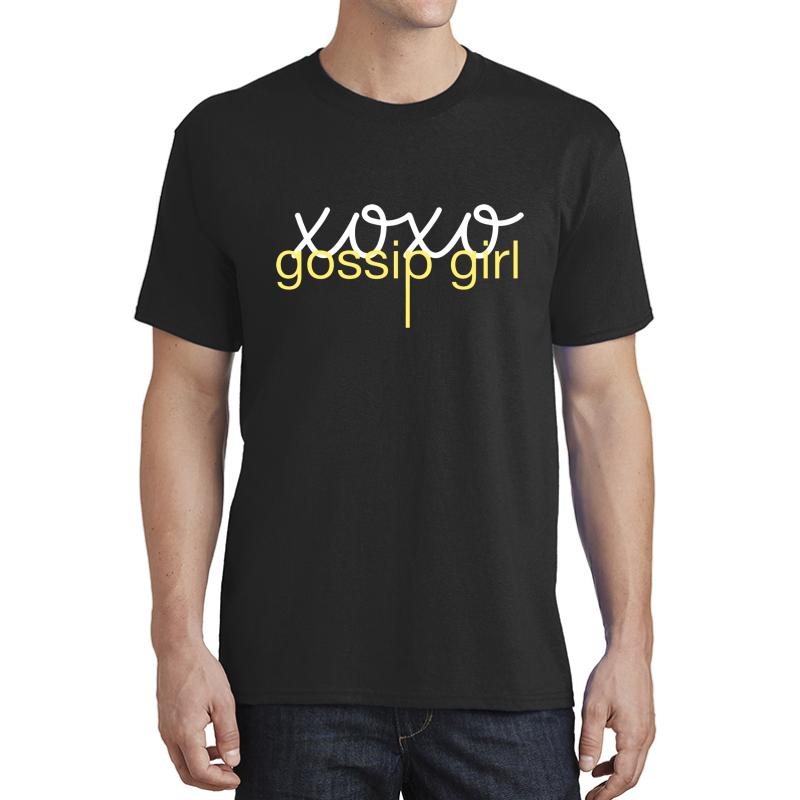 Xoxo Gossip Girl Unisex T-Shirt Men Black