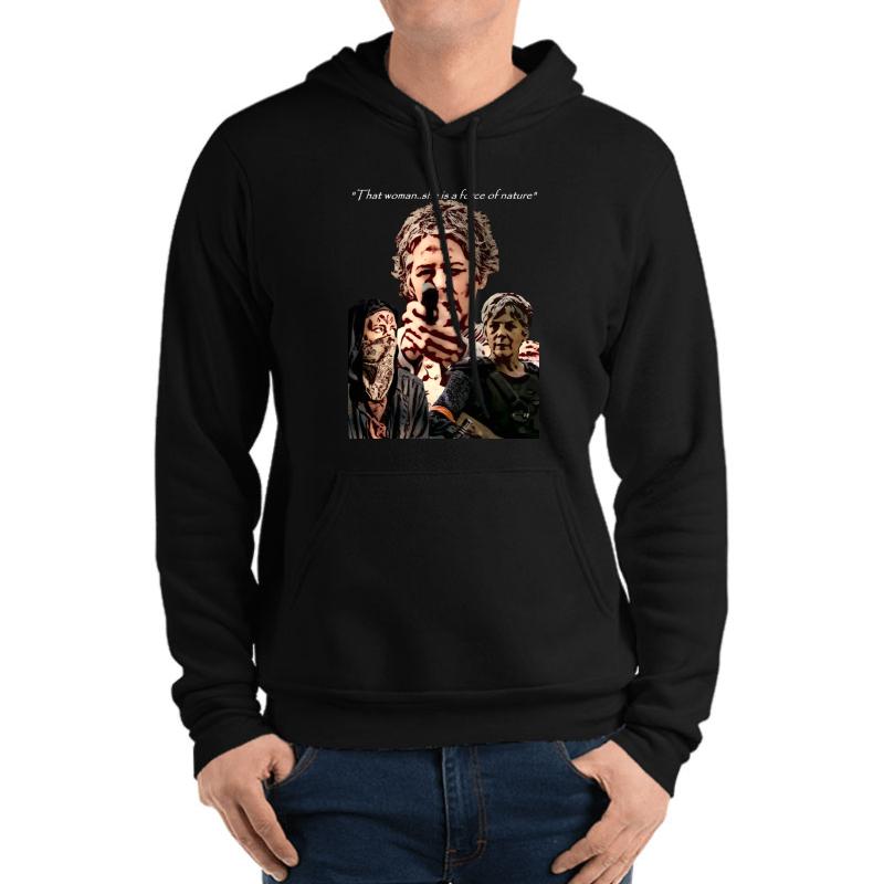 The Walking Dead Carol - Force Of Nature Unisex Hooded Sweatshirt Men Black