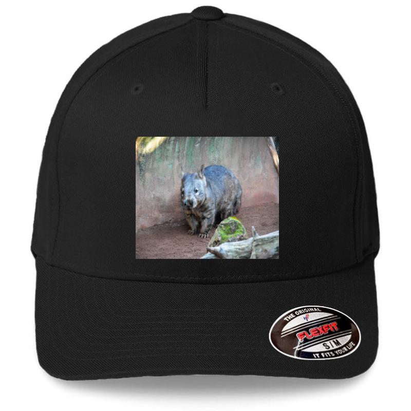 Wombat Flexfit Baseball Cap  Black