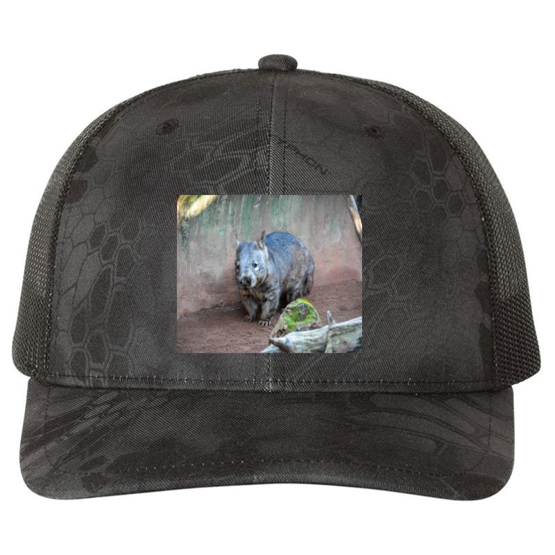 Wombat Richardson Premium Trucker Snapback Cap  Kryptek Typhon Black