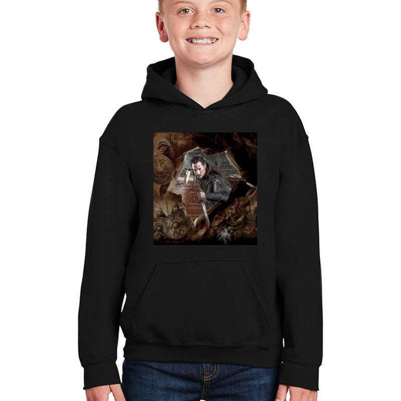 Uhtred- The Last Kingdom Youth Hooded Sweatshirt Boy Black