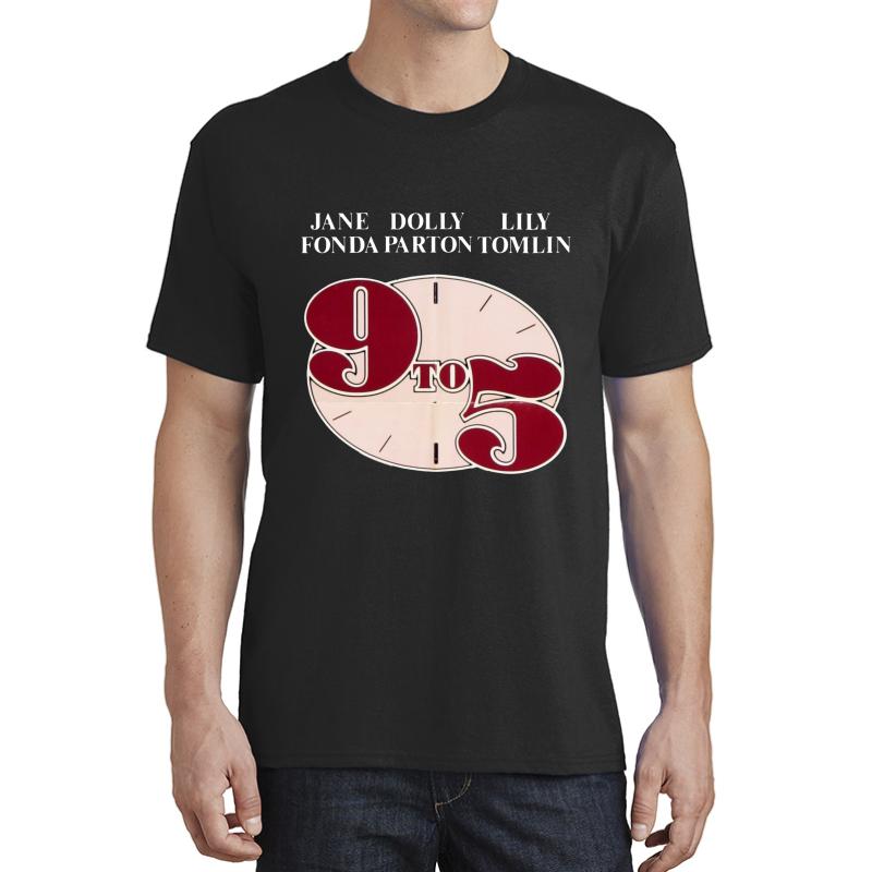 9 To 5 - Jane Fonda & Dolly Parton Unisex T-Shirt Men Black